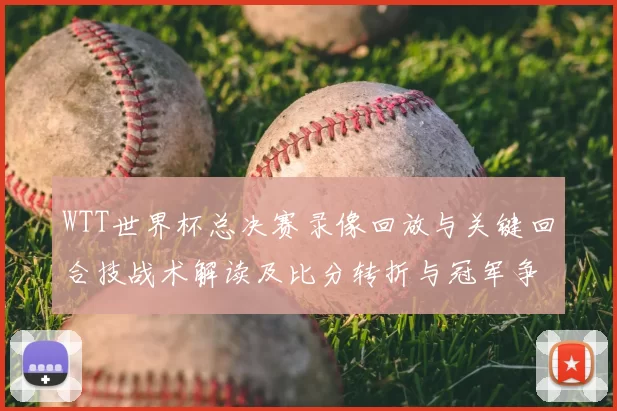 WTT世界杯总决赛录像回放与关键回合技战术解读及比分转折与冠军争夺看点